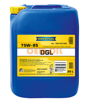 Трансмиссионное масло RAVENOL DGL SAE 75W-85 (20л)