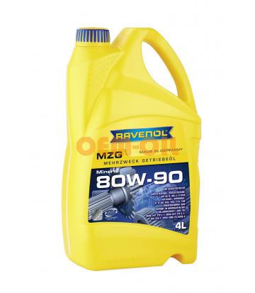 Трансмиссионное масло RAVENOL Getriebeoel MZG SAE 80W-90 GL-4 (4л) new