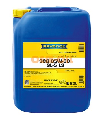 Трансмиссионное масло RAVENOL SCG Super Construction Gear 85W-90 GL-5 LS (20л)