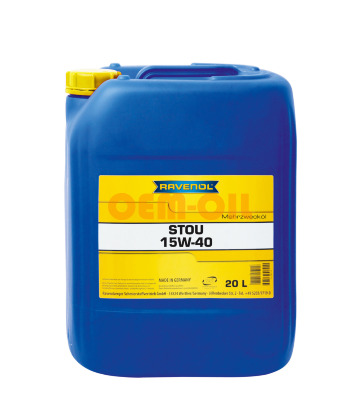 Трансмиссионное масло RAVENOL STOU SAE 15W-40 (20л)