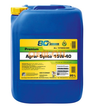 Моторное масло RAVENOL Agrar Synto Premium SAE 15W-40 (20л)