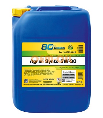 Моторное масло RAVENOL Agrar Synto SAE 5W-30 (20л)
