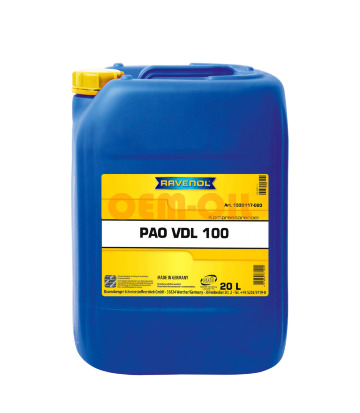 Компрессорное масло RAVENOL Kompressorenoel VDL PAO 100 (20л)