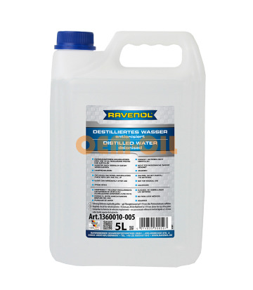 Дистиллированная вода RAVENOL destilliertes Wasser (5л)
