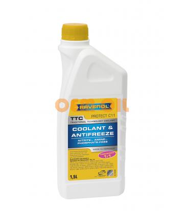 Антифриз концентрат жёлтый RAVENOL TTC Traditional Technology Coolant Concent (1,5л)