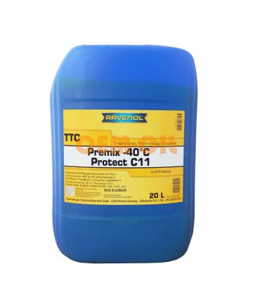 Антифриз готовый к прим. жёлтый RAVENOL TTC Traditional Technology Coolant Premix (20л)