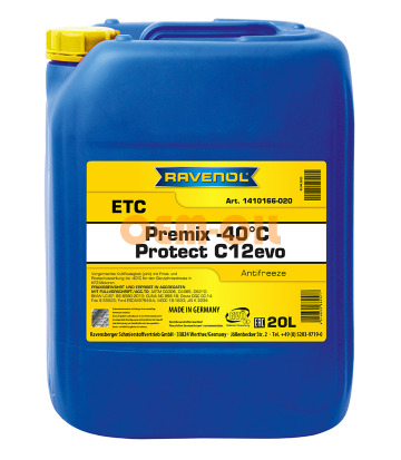 Антифриз RAVENOL ETC Premix -40°C Protect C12evo (20л) 