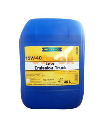 Моторное масло RAVENOL Low Emission Truck SAE 15W-40 (20л) new 