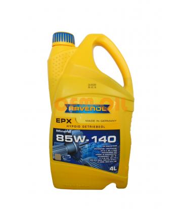 Трансмиссионное масло RAVENOL Getriebeoel EPX SAE 85W-140 GL-5 (4л) new 