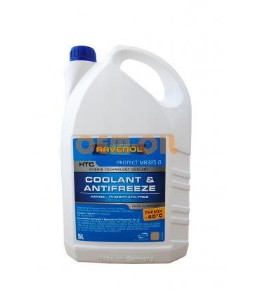 Антифриз готовый к прим. синий RAVENOL HTC Hybrid Techn.Coolant Premix -40C (5л)