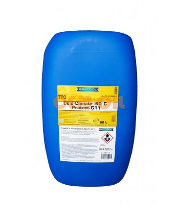 Антифриз готовый к прим. жёлтый RAVENOL TTC COLD CLIMATE -60°C (60л)