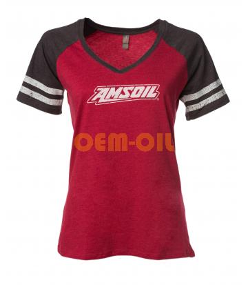 Женская футболка AMSOL с V-образным вырезом