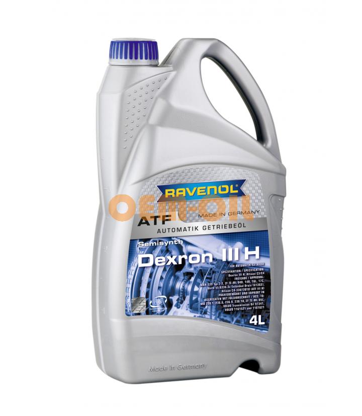 Трансмиссионное масло для АКПП RAVENOL Dexron III H (4л) new