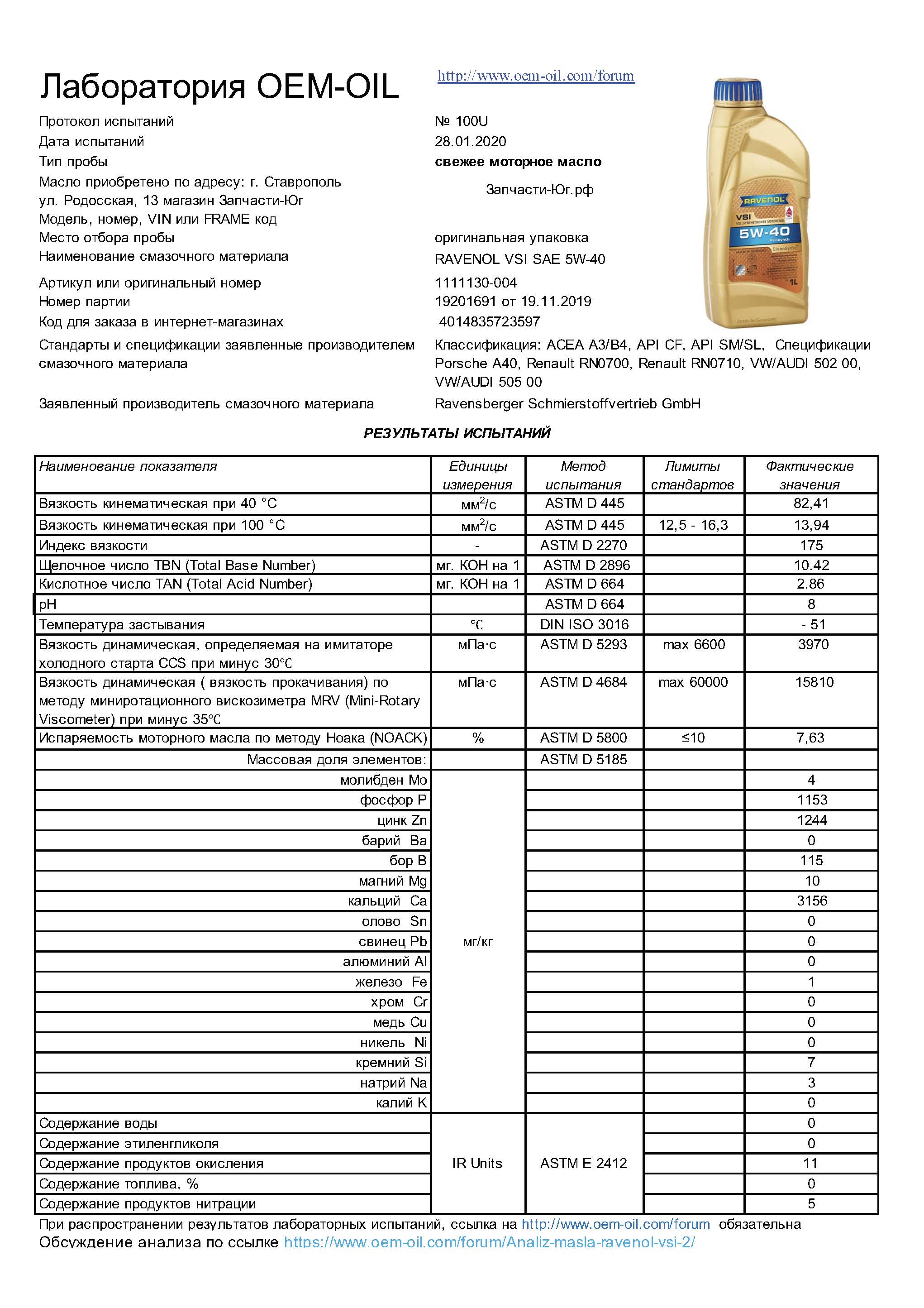 Анализ масло 5 40. Спецификация масел. Равенол код. Ravenol FDS анализ. Масло Ravenol характеристики щелочное число.